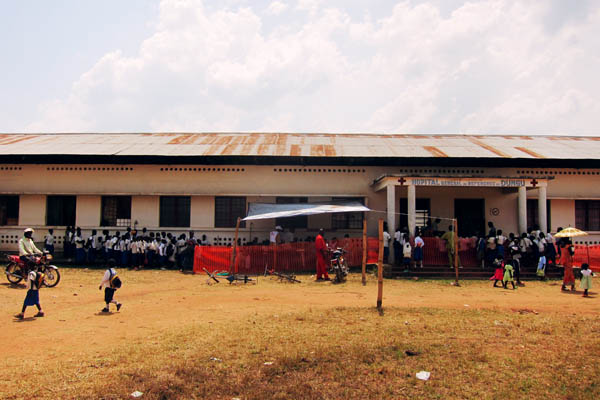 Dungu hospital vaccination site